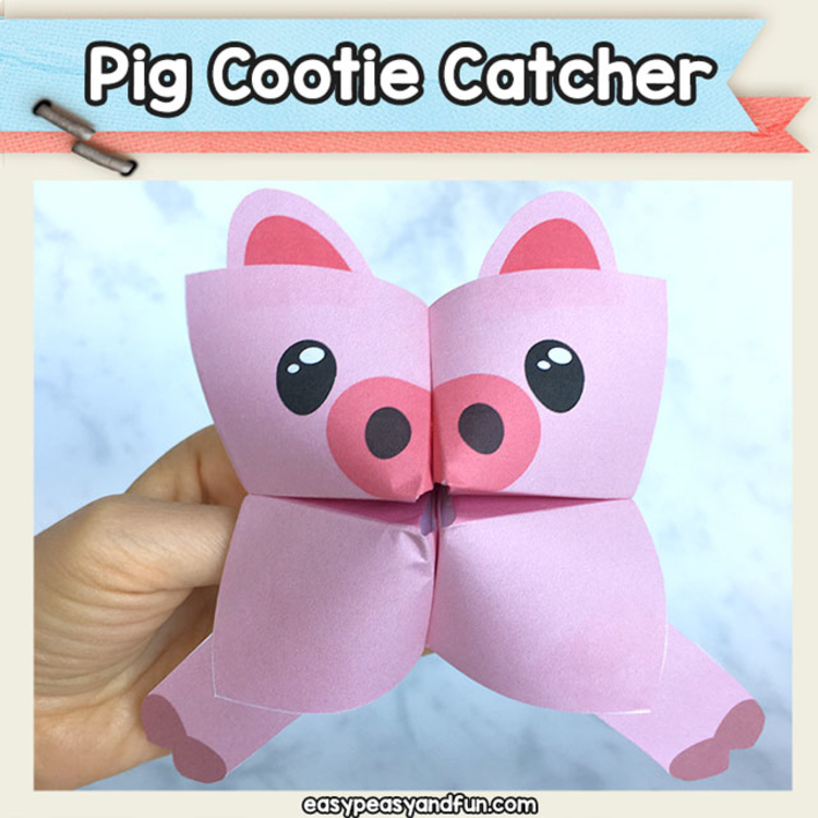 Pig Cootie Catcher - Fortune Teller Craft
