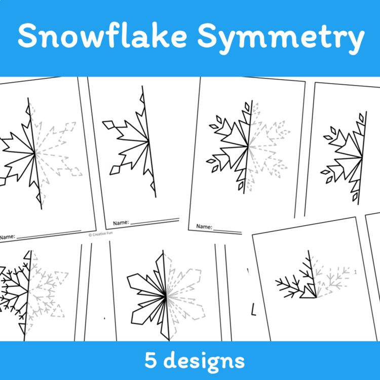 Snowflake Symmetry Worksheets 