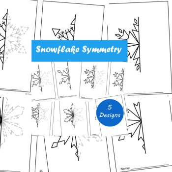 Snowflake Symmetry Worksheets , image 2