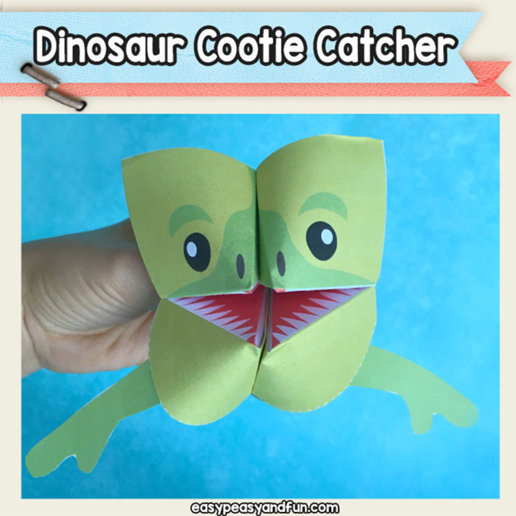 Dinosaur Cootie Catcher - Fortune Teller Craft