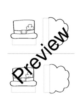 St. Patrick's Day Leprechaun Puppet Template - St. Patrick's day Craft Activity, image 2