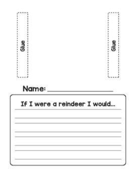 Reindeer Writing Prompts Craftivity - Christmas Writing Prompts Craft, image 2
