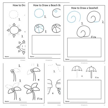 How to Draw Summer | Step-by-Step Drawing Activities, image 2