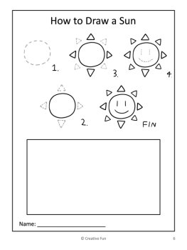 How to Draw Summer | Step-by-Step Drawing Activities, image 3
