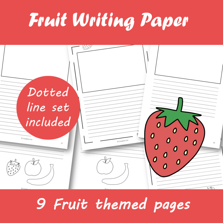Fruit Writing Paper