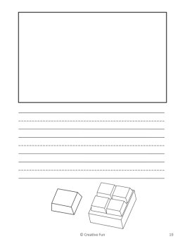 Dessert Themed Writing Paper | includes picture boxes and primary lines, image 4