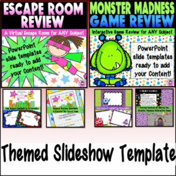 Editable PowerPoint Presentation Templates & Interactive Review Games BUNDLE, image 2
