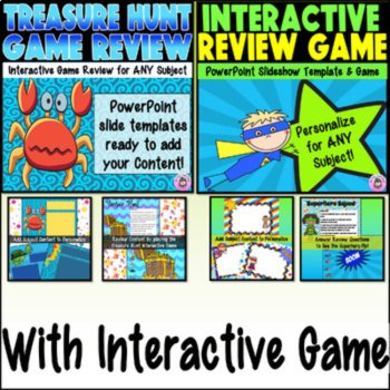 Editable PowerPoint Presentation Templates & Interactive Review Games BUNDLE, image 3