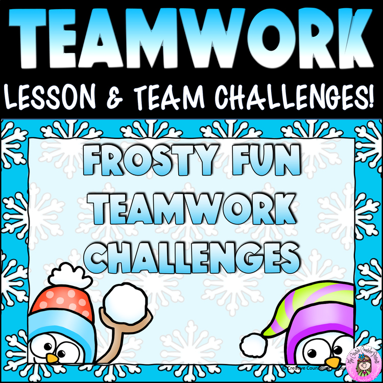 December Holiday Team Building Teamwork Challenges Winter Cooperation Games SEL