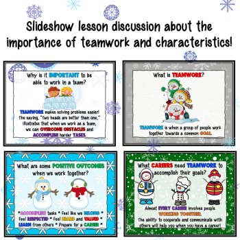 December Holiday Team Building Teamwork Challenges Winter Cooperation Games SEL, image 2