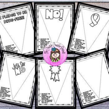 Red Ribbon Week Drug Awareness, Prevention, Heathy Choices Printable Activities, image 3