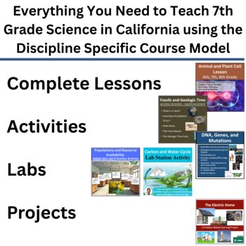 California 7th Grade Science Discipline Specific Course Model BUNDLE | CAST, image 3