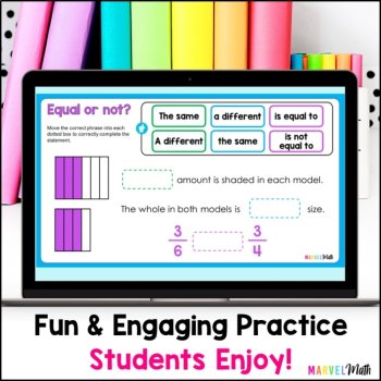 Equivalent Fractions Digital Hands On Activity - Using Models, image 3