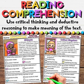 Mother's Day Around the World Reading Comprehension Non-Fiction Passages, image 4
