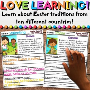Easter Around the World Reading Comprehension Passages and Questions, image 2