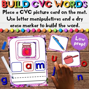Spring CVC Letter Sounds Center Bundle - Phonemic Awareness & Writing Activities, image 2