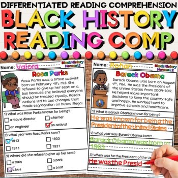 Social Studies Reading Comprehension Passages and Questions Growing Bundle, image 2