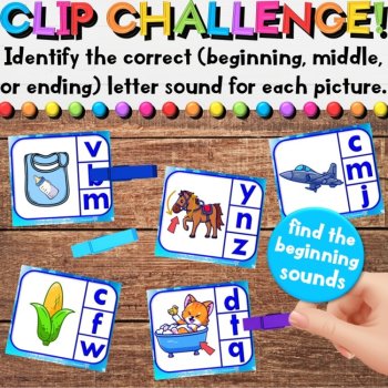 Winter CVC Letter Sounds Center Bundle - Phonemic Awareness & Writing Activities, image 4