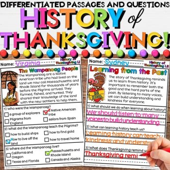Holiday Reading Comprehension Bundle - Passages & Questions Year Long Activities, image 4