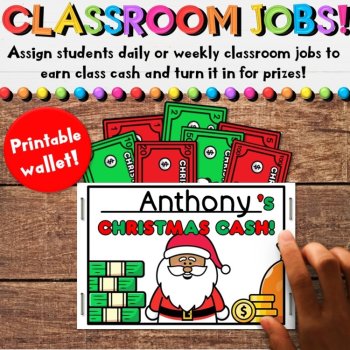 Christmas Cash - Printable Money & Coins - Holiday Classroom Economy Rewards, image 3