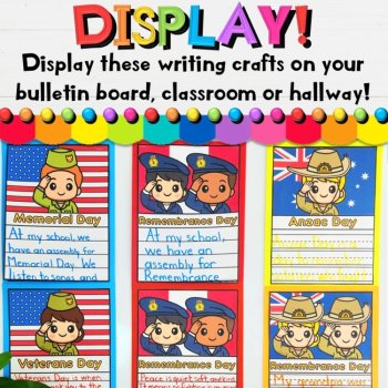 Veterans Day, Anzac Day, Remembrance Day | Crafts & Writing Activities, image 4