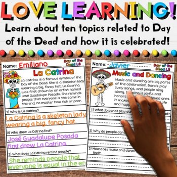 Day of the Dead Reading Comprehension Passages -  Día de los Muertos Activities, image 2