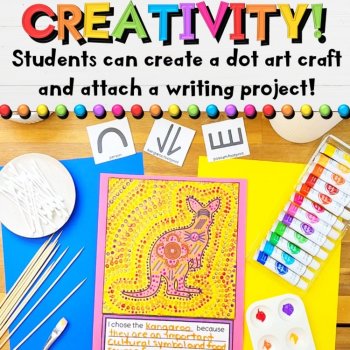 Australian Aboriginal Dot Art Crafts & Writing Activities | NAIDOC, Sorry Day, image 3