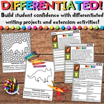 Australian Aboriginal Dot Art Crafts & Writing Activities | NAIDOC, Sorry Day, image 4