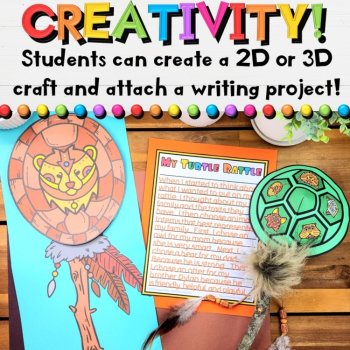 Native American Heritage Crafts - Indigenous Rattle Writing Crafts & Activities, image 3