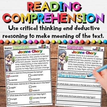 Arab Heritage Leaders Reading Comprehension Passages Sample FREEBIE, image 4