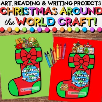 Christmas Around the World Crafts Bundle | Readers & Holiday Writing Activities, image 3