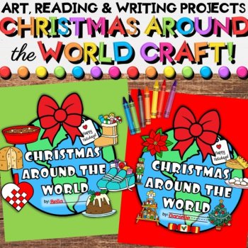 Christmas Around the World Crafts Bundle | Readers & Holiday Writing Activities, image 4