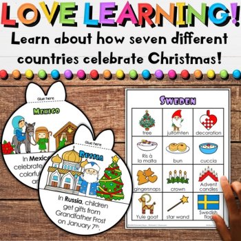 Christmas Around the World Gift Craft, Readers & Holiday Writing Activities, image 2