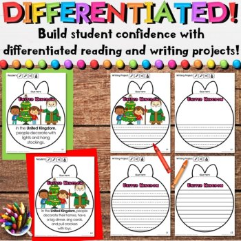 Christmas Around the World Gift Craft, Readers & Holiday Writing Activities, image 4