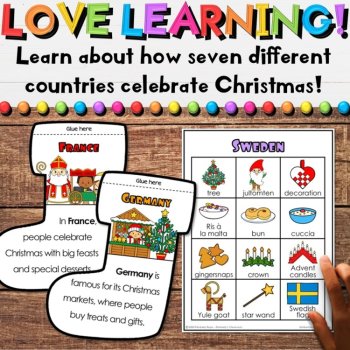 Christmas Around the World Stocking Craft, Readers & Holiday Writing Activities, image 2