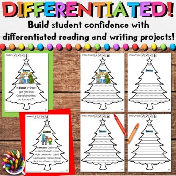 Christmas Around the World Tree Craft, Readers & Holiday Writing Activities, image 4