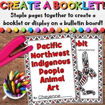 Pacific Northwest Indigenous People Animal Coloring Pages or Posters - Haida Art, image 4