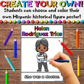 Hispanic Heritage Month Leaders Posters to Decorate Bulletin Boards (Set 2), image 4