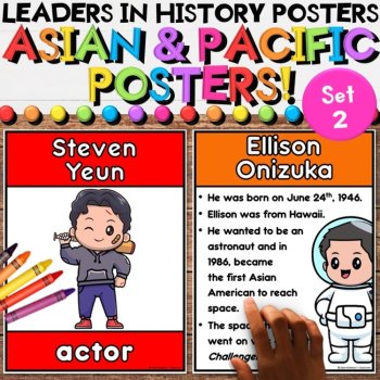 Asian American & Pacific Islander Heritage Leaders Activities Bundle (Set 2), image 3