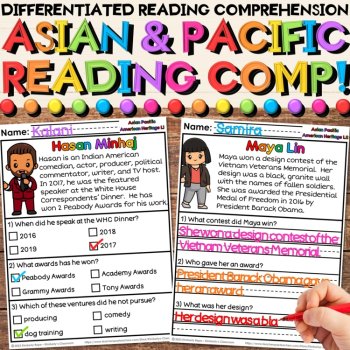 Leaders in History Heritage Month Reading Comprehension Passage Year-Long Bundle, image 4