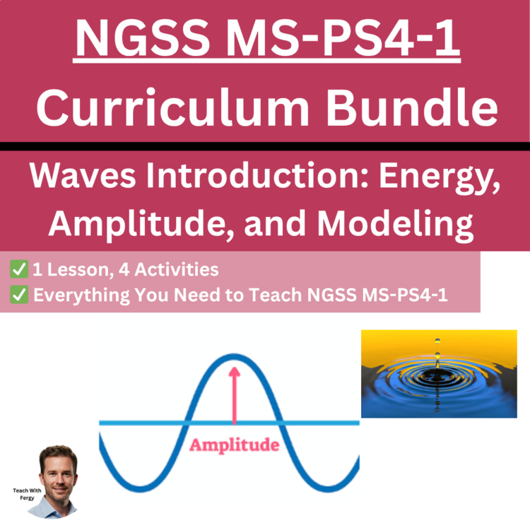 MS-PS4-1 Waves Introduction: Energy, Amplitude, and Modeling BUNDLE | NGSS