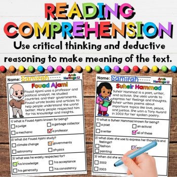 Arab Heritage Reading Comprehension Passages - April, Social Studies & Literacy, image 4