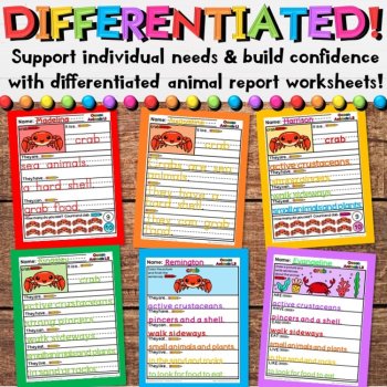 Ocean Animals Research Reports - Nonfiction Writing Summer Sea Activities, image 4