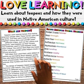 Native American 3D Writing Craft Activities | Teepee (Tipi, Tepee) Art Projects, image 2