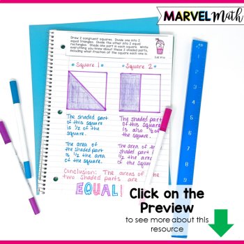 NO PREP Math Journal Prompts for 3rd Grade Geometry TEKS 3.6A 3.6B 3.6E, image 4