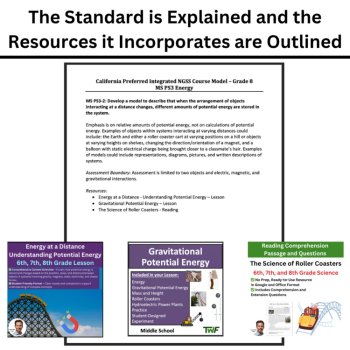 MS-PS3-2 Potential Energy & Distance Modeling BUNDLE | Gravitational, Static, image 4