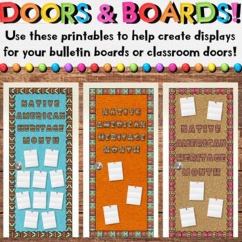 Native American Heritage Month Bulletin Board, Hallway, & Door Decorations, image 4