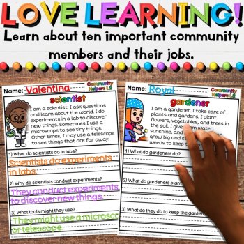 Community Helpers Reading Comprehension Passages - Set 4: for Social Studies, image 2