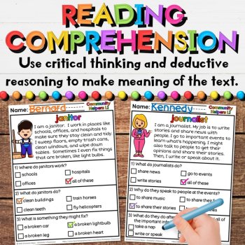 Community Helpers Reading Comprehension Passages - Set 4: for Social Studies, image 4