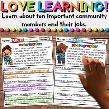 Community Helpers Reading Comprehension Passages - Set 3: for Social Studies, image 2